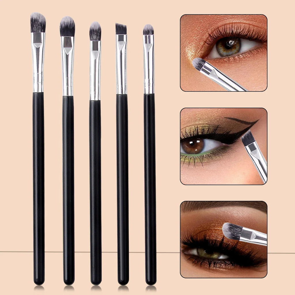 5-Piece Eye Makeup Brush Set – Eyeshadow & Blending Brushes