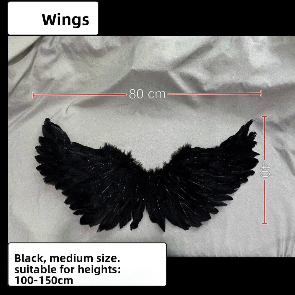 Fairy Feather Headband Angel Wings Goddess Hair Hoop