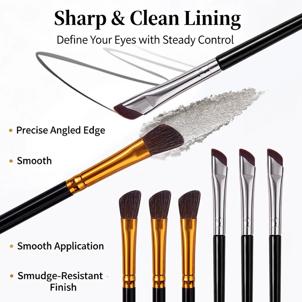 6-Piece Eyeshadow Brush Set – Soft Synthetic Blending Brushes