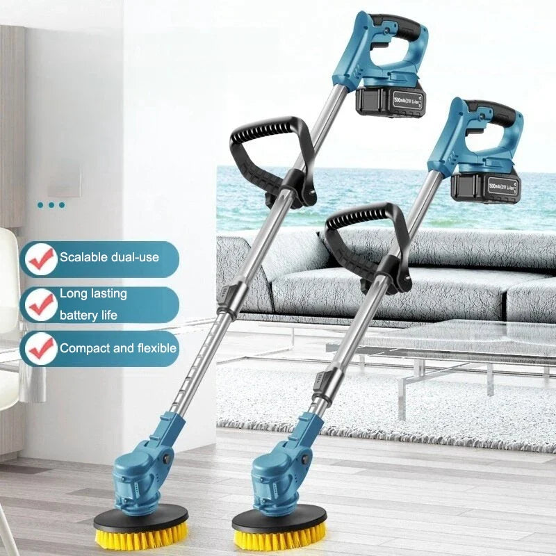 Retractable Electric Cleaning Brush – Bathroom & Home Scrubber