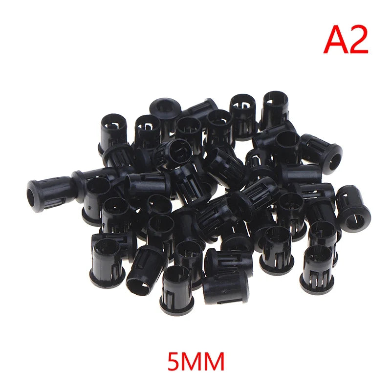 50Pcs LED Lamp Holders Snap-In Plastic Shell 3mm 5mm 8mm