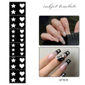 5-Sheet Nail Art Stamping Stencils – Hollow Out Decal Plates