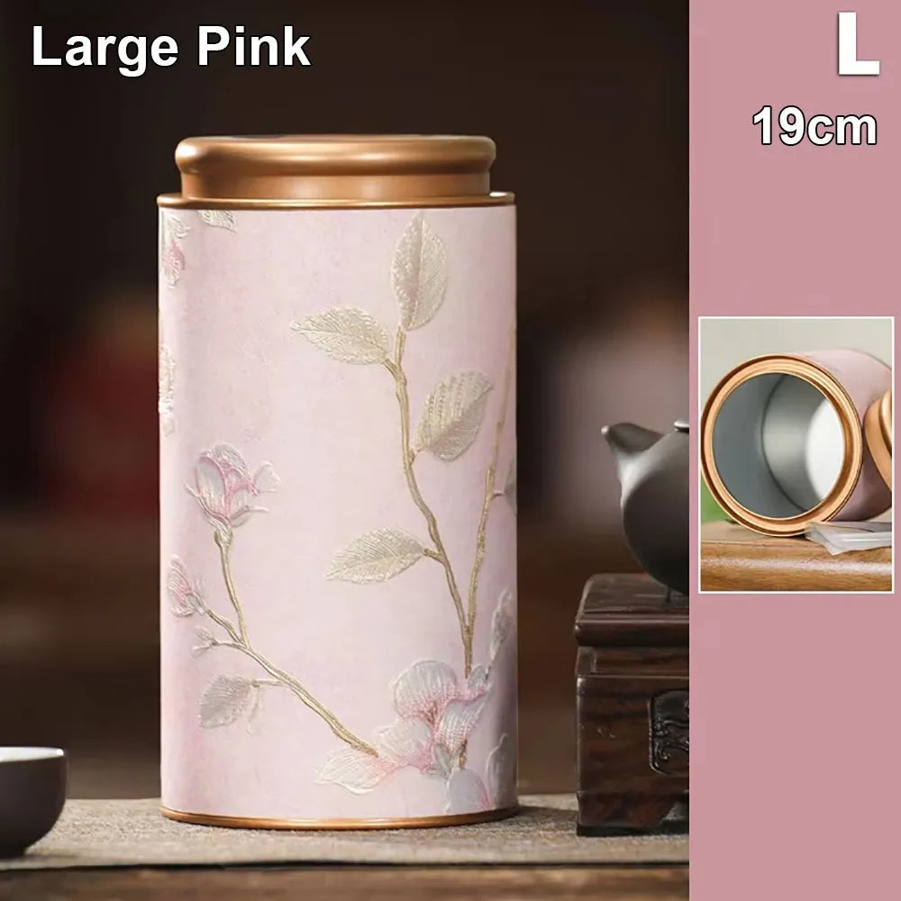 Tinplate Tea Storage Canister – Airtight Sealed Tin Can S/L