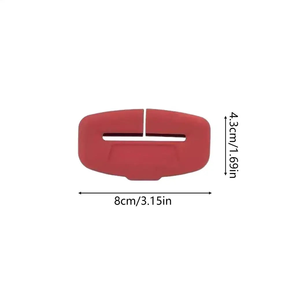 4pcs Silicone Seat Belt Buckle Covers – Anti-Scratch Protector