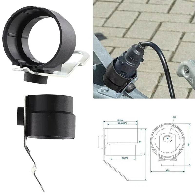 Universal Weatherproof Trailer Plug Holder 7–13 Pin Connector