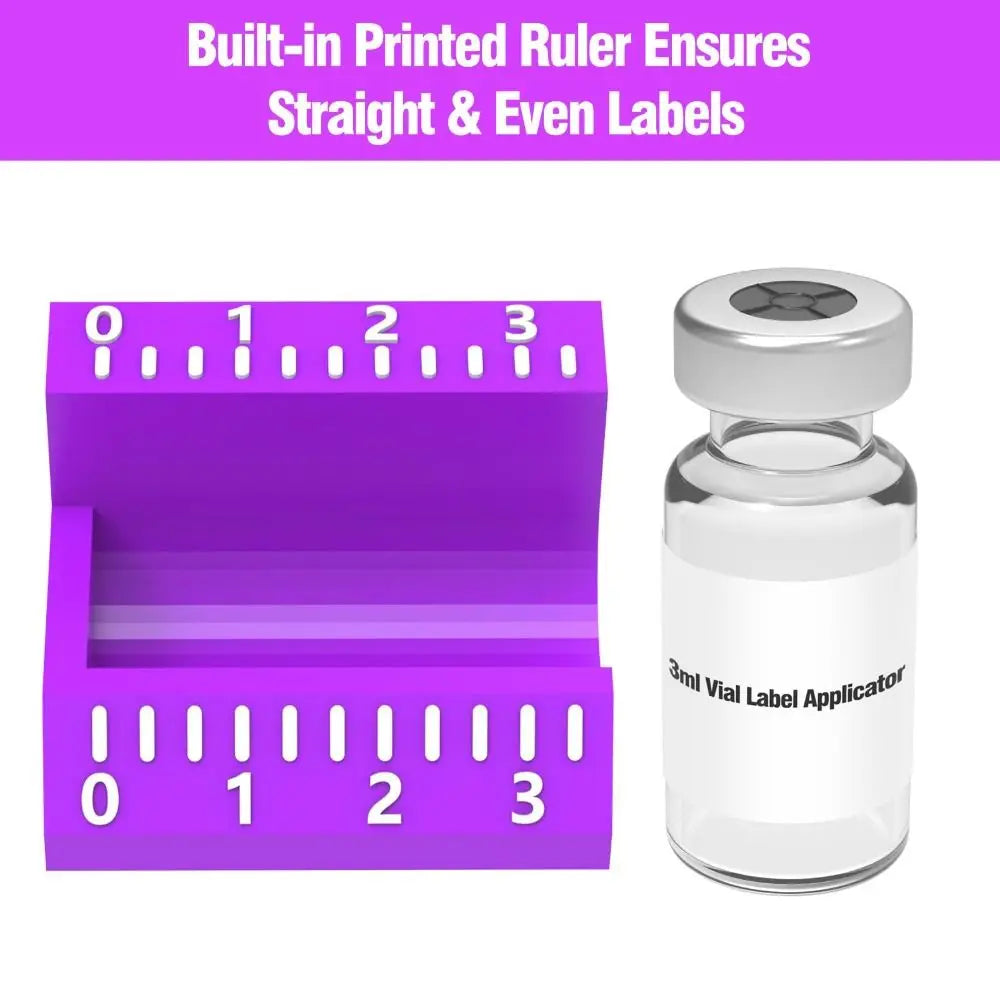 Vial Label Applicator 3ml & 10ml – Precise Reusable Labeling Tool