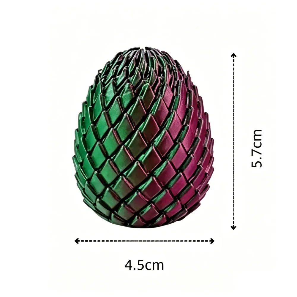 3D Printed Dragon Egg Fidget Toy – Deformable Desk Ornament