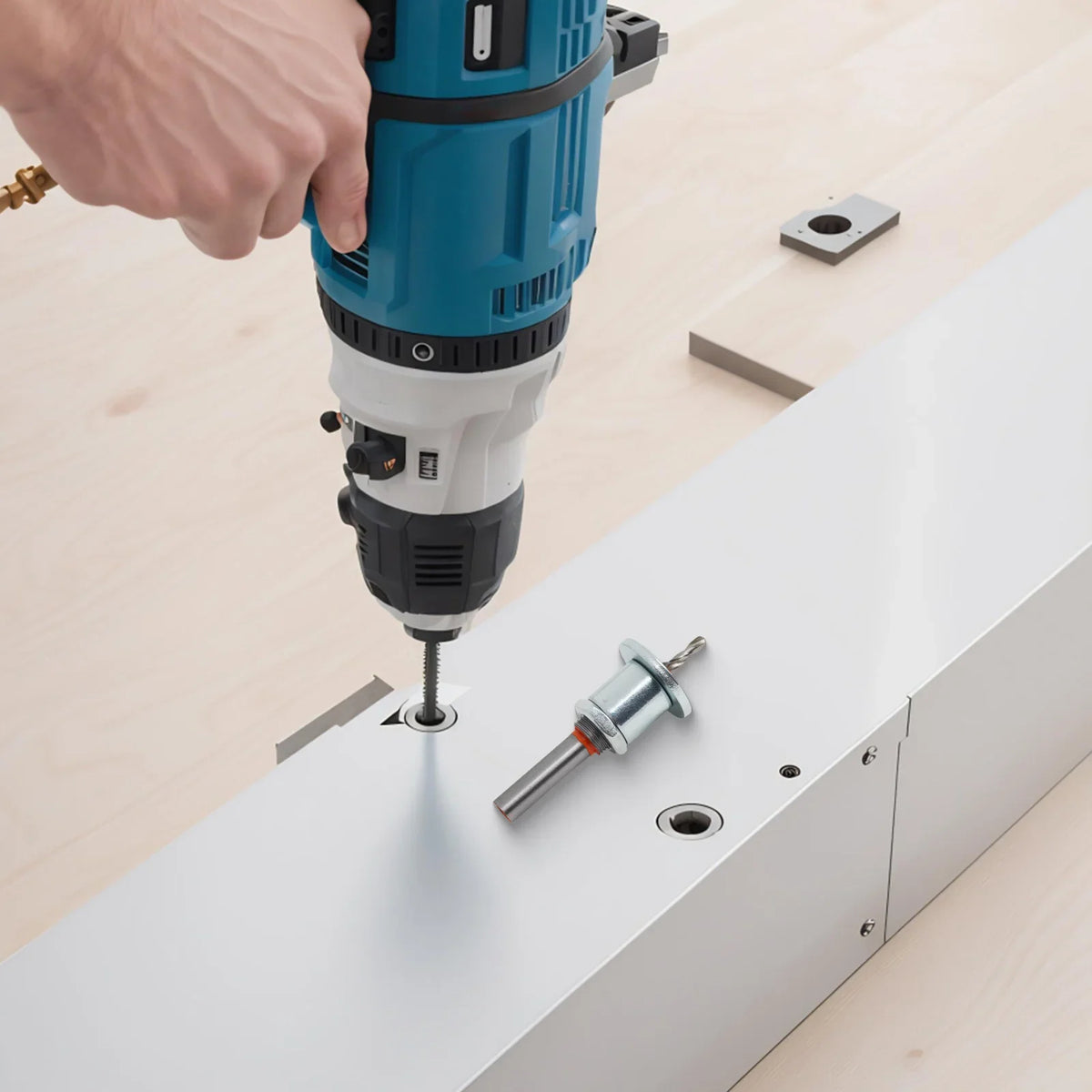 8mm Adjustable Countersink Drill Bit | Depth Limiter for Wood