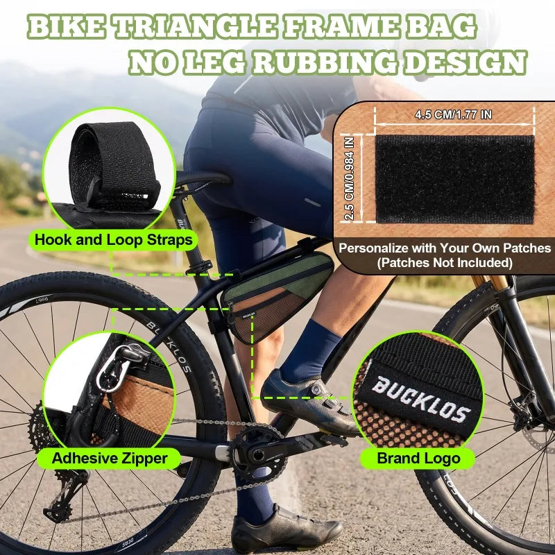 BUCKLOS Waterproof Bike Frame Triangle Bag – Ultralight
