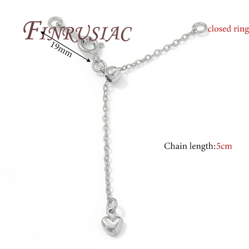 18K Gold Plated Bracelet Chain Extender | Spring Clasp & Stopper