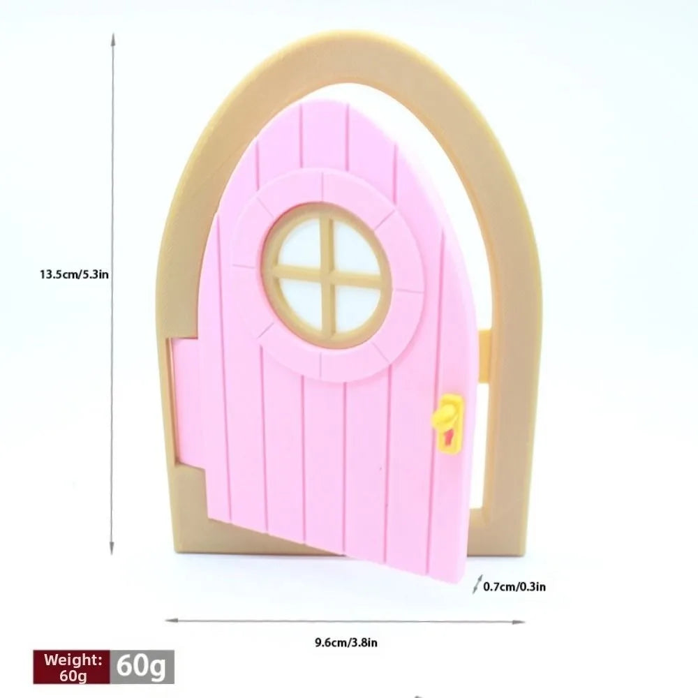 Fairy Cottage Door – Miniature Wood & Plastic Elf Fairy Door