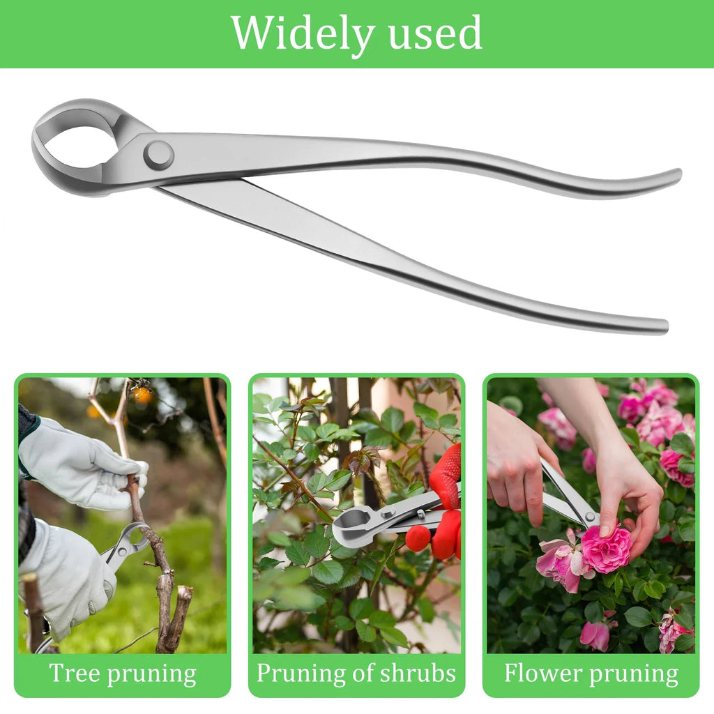 Stainless Steel Bonsai Pruning Kit – Ergonomic Long Handle