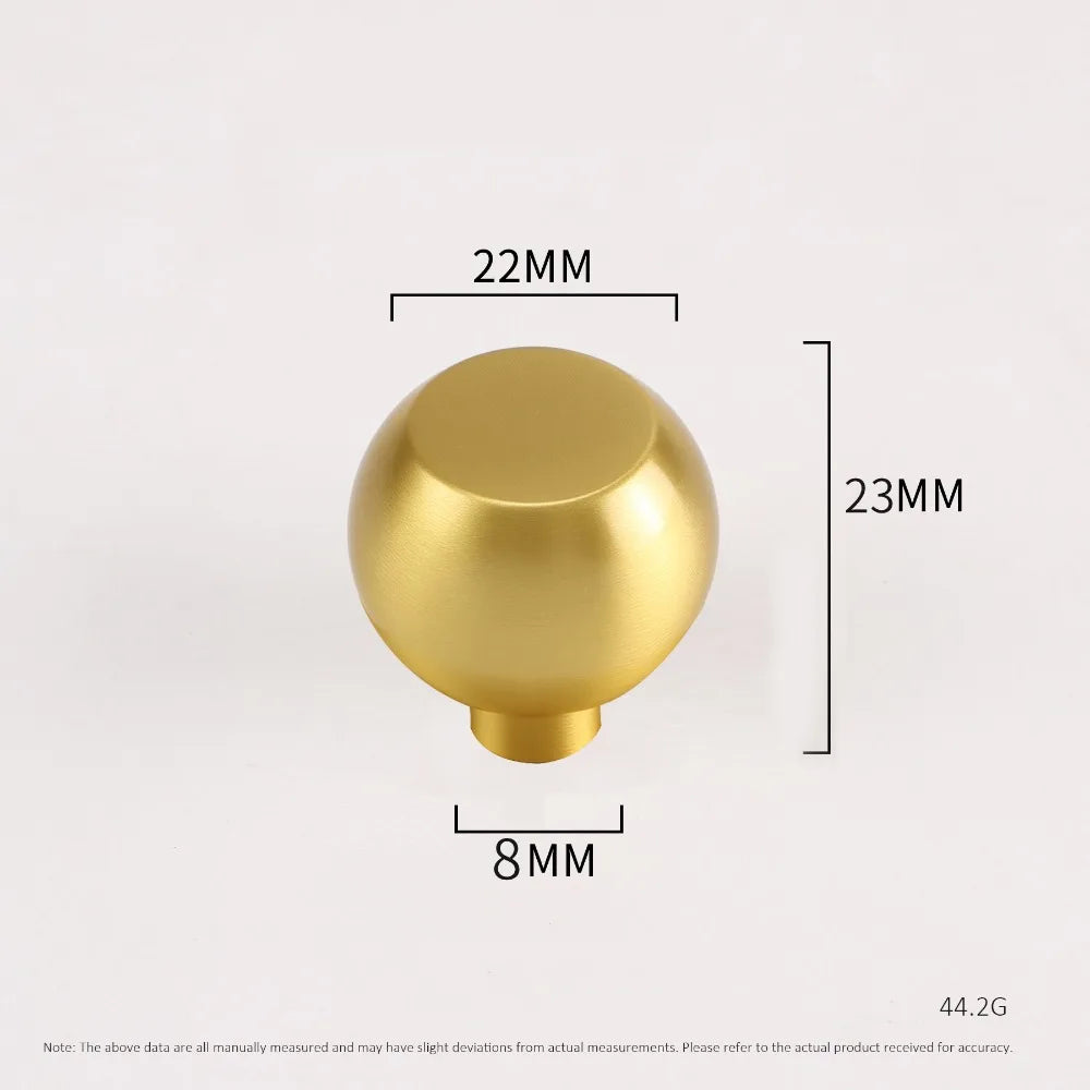 Brass Cabinet Pull with Backplate | Minimalist Gold Drawer Handle