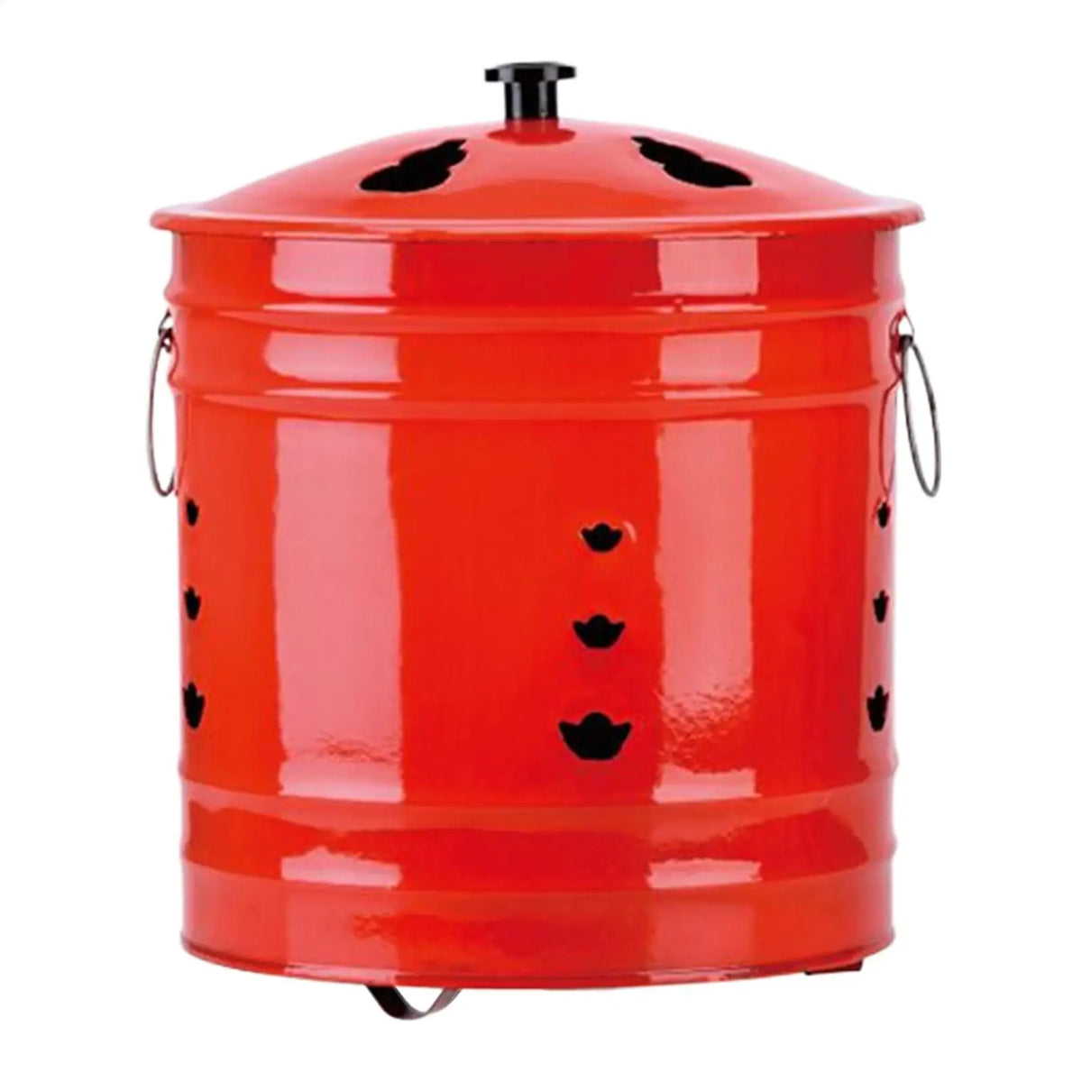 Outdoor Fire Pit with Lid & Spark Screen – Steel Burn Barrel