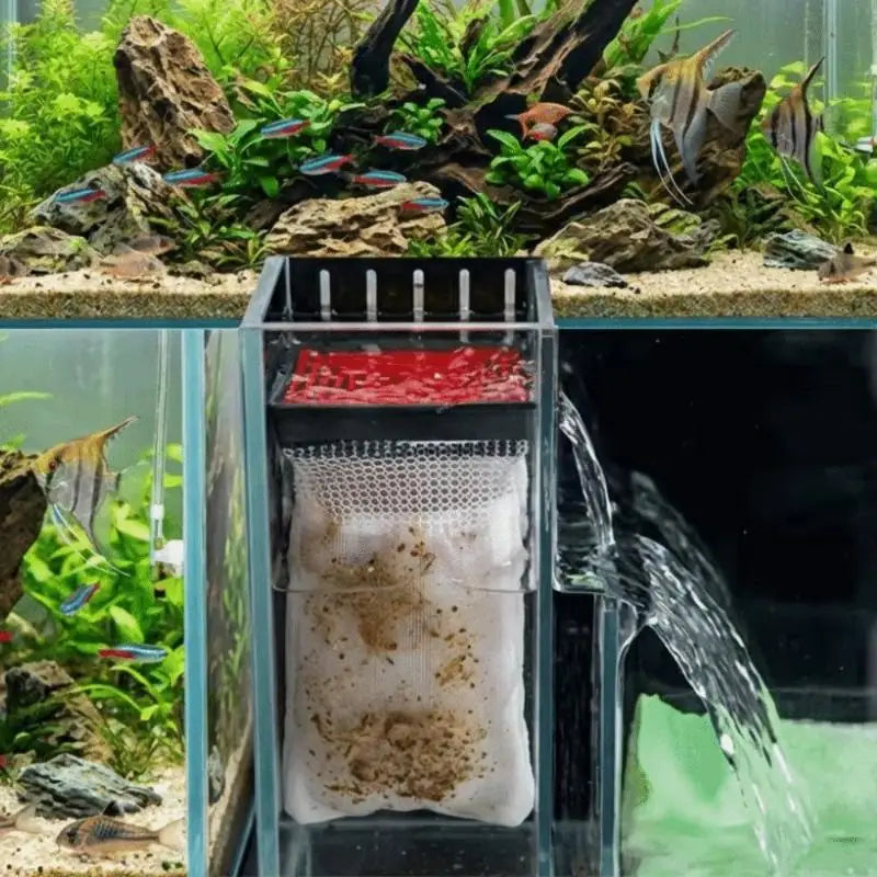 Hang-On Aquarium Filter Bag Water Pump Drip Circulation Kit