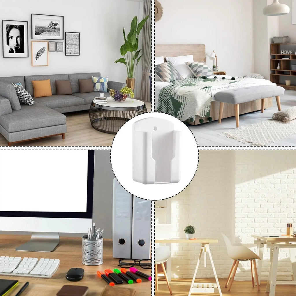 Wall Mount Remote Control Holder – No-Drill Adhesive Storage Box