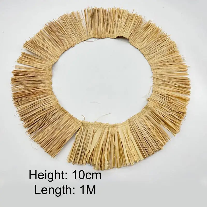 Raffia Straw Fringe Trim 1M – DIY Wedding & Home Decor Garland