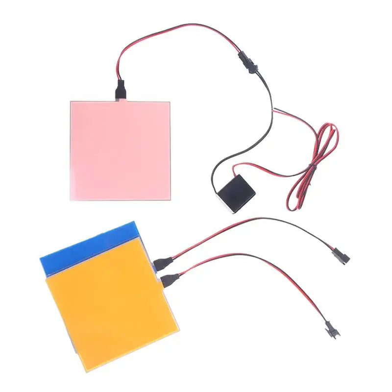 EL Flexible Electroluminescent Sheet 10x10cm Cuttable DIY 12V