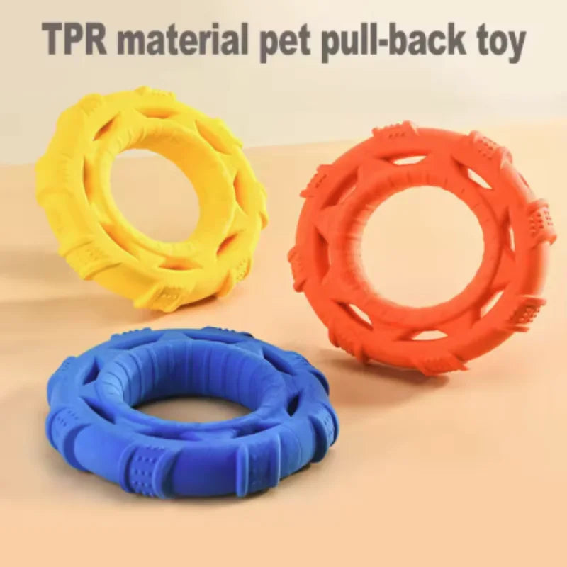 TPR Foam Dog Pull Ring Toy – Bite-Resistant Interactive Chew