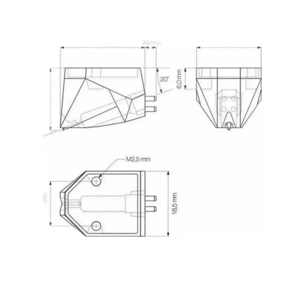 DAZZLEEX Replacement Stylus for Ortofon 2M Series Turntable