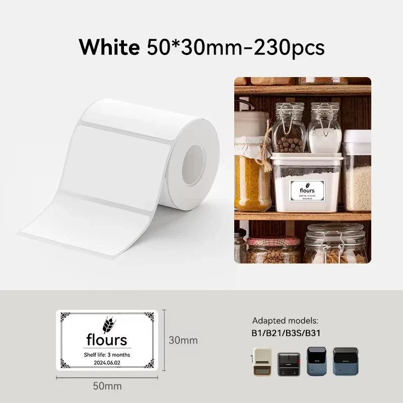 NIIMBOT Thermal Label Paper – Waterproof Self-Adhesive Stickers