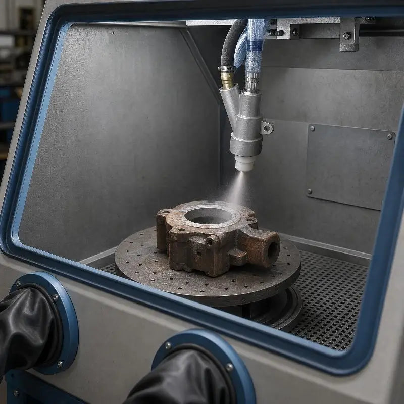B1 B2 Wear-Resistant Sandblasting Head for Box Sandblasters