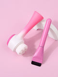 2Pcs Silicone Facial Cleansing & Mask Brush Set | Nixie