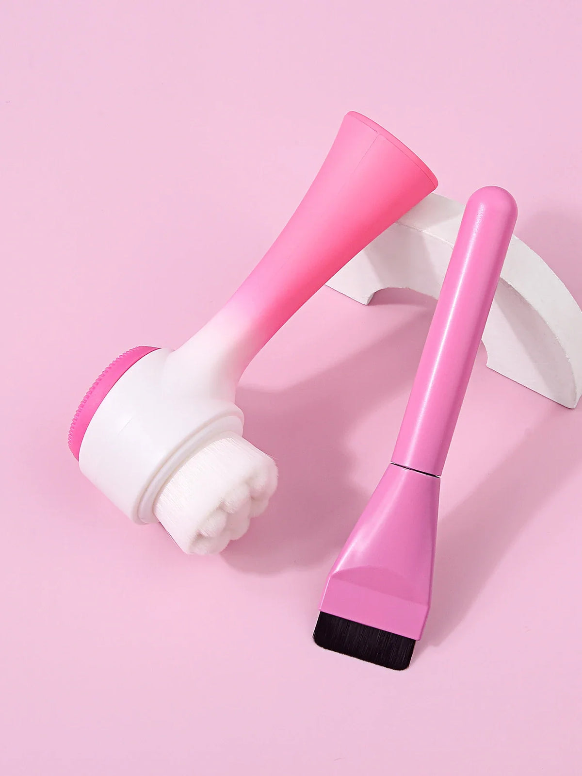 2Pcs Silicone Facial Cleansing & Mask Brush Set | Nixie