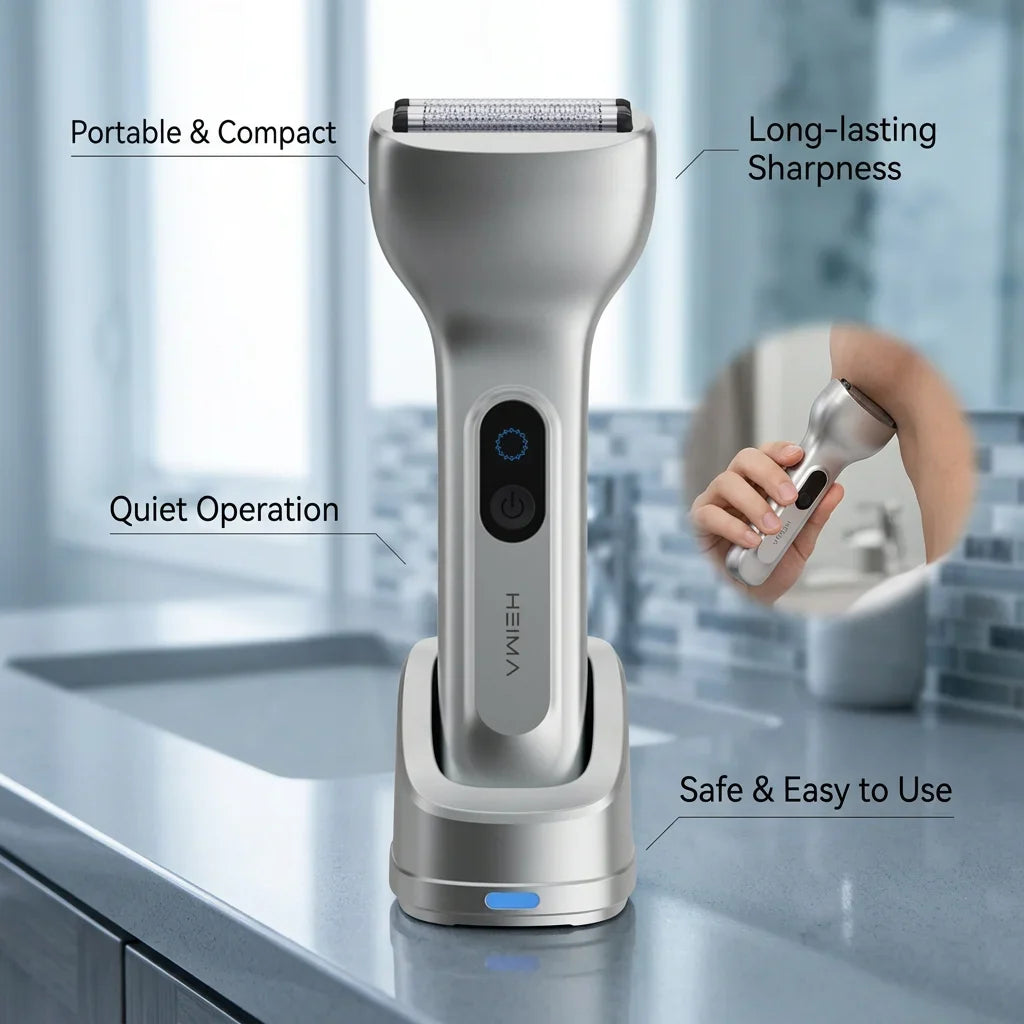 Men's 3-Foil Rechargeable Electric Shaver – IPX7 Waterproof