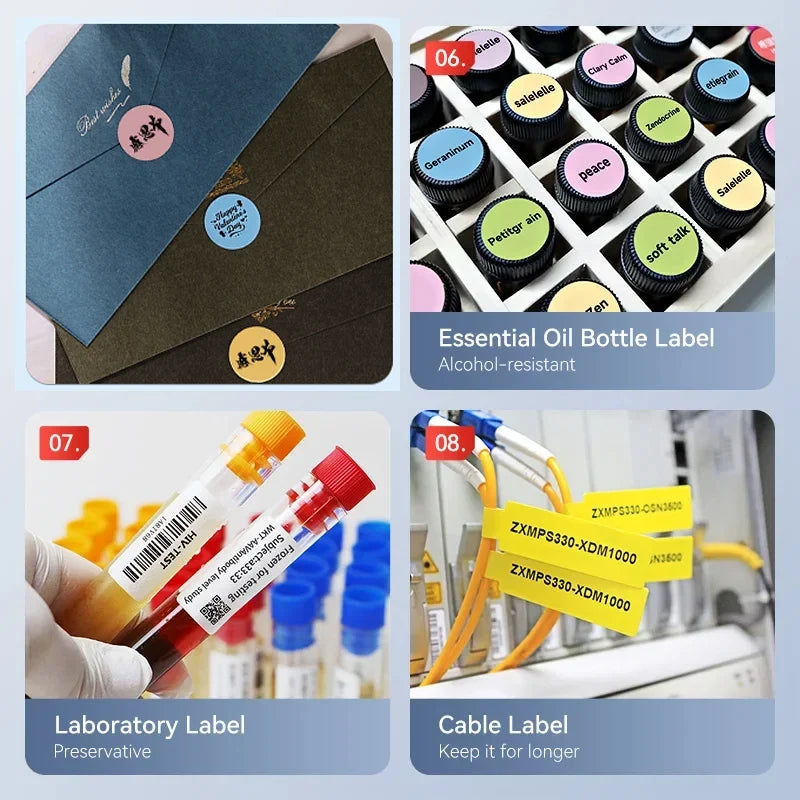 Niimbot M2/M3/B32/Z401 Waterproof Cable Wire Label Stickers