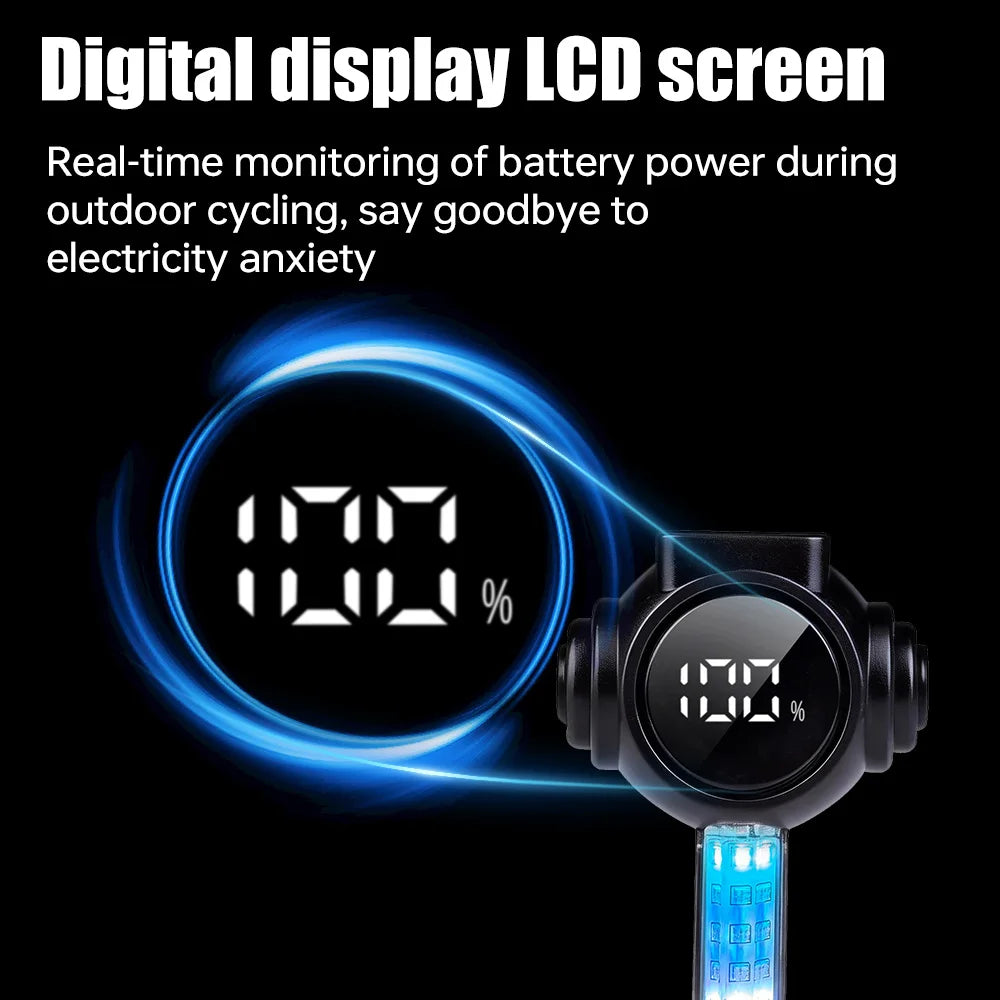 X-TIGER Smart Bike Tail Light 9 Modes RGB Auto Sensor IPX5