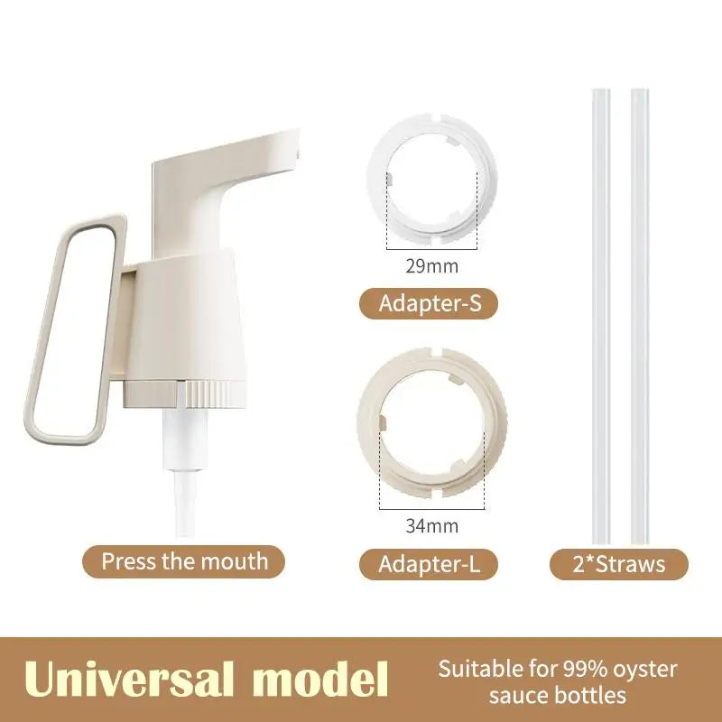 Universal Sauce Dispenser Pump Head – Leak-Proof PP Bottle Pump