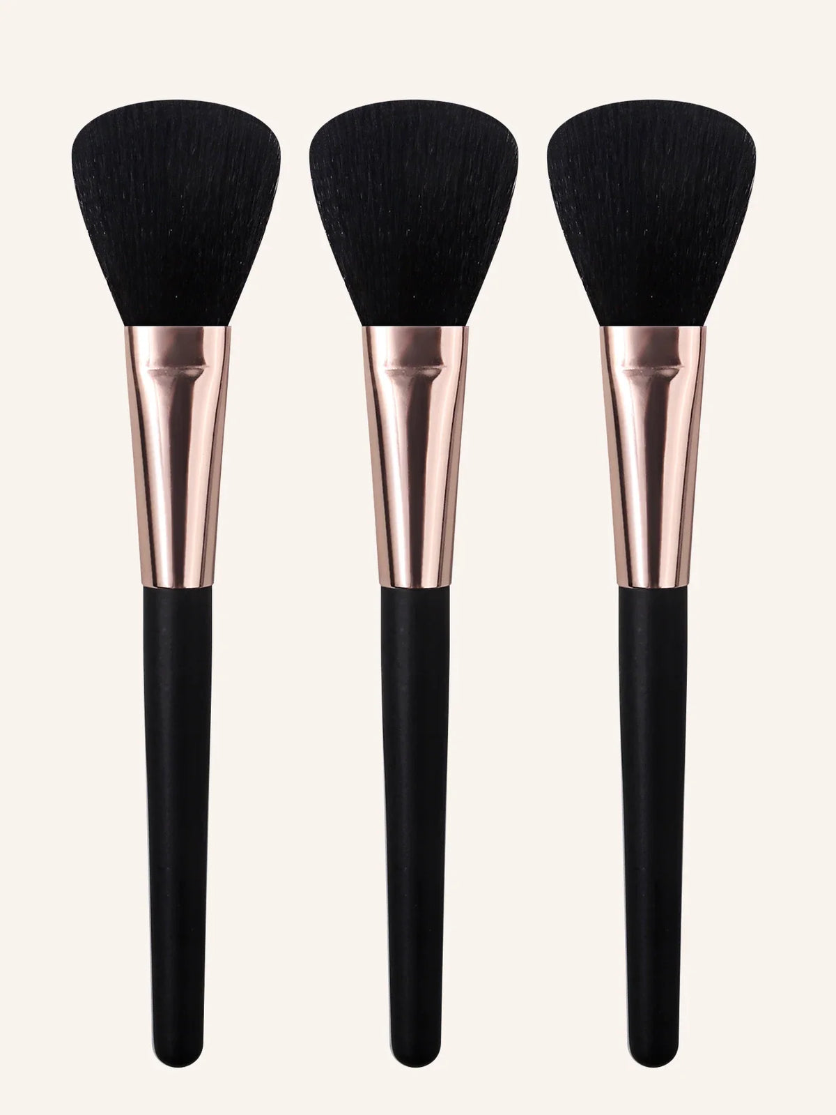 3-Piece Blush Brush Set – Powder, Contour & Bronzer Brushes