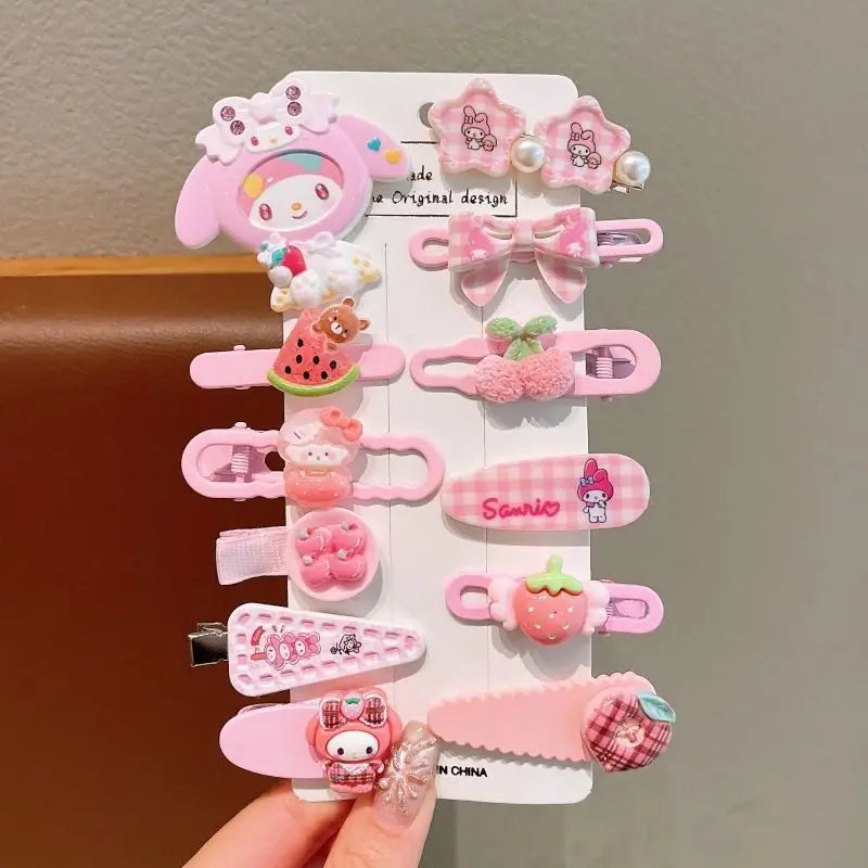 Sanrio Hello Kitty Hair Clips – Cute Cartoon Side Clamps