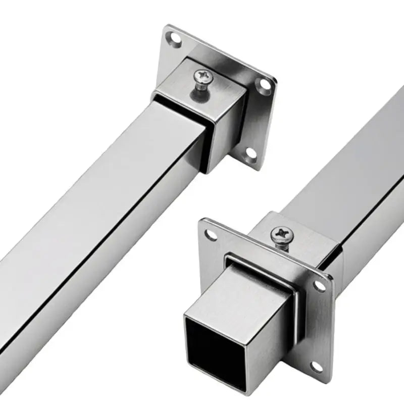 Stainless Steel Square Tube Connector Flange Base 25/30/35mm