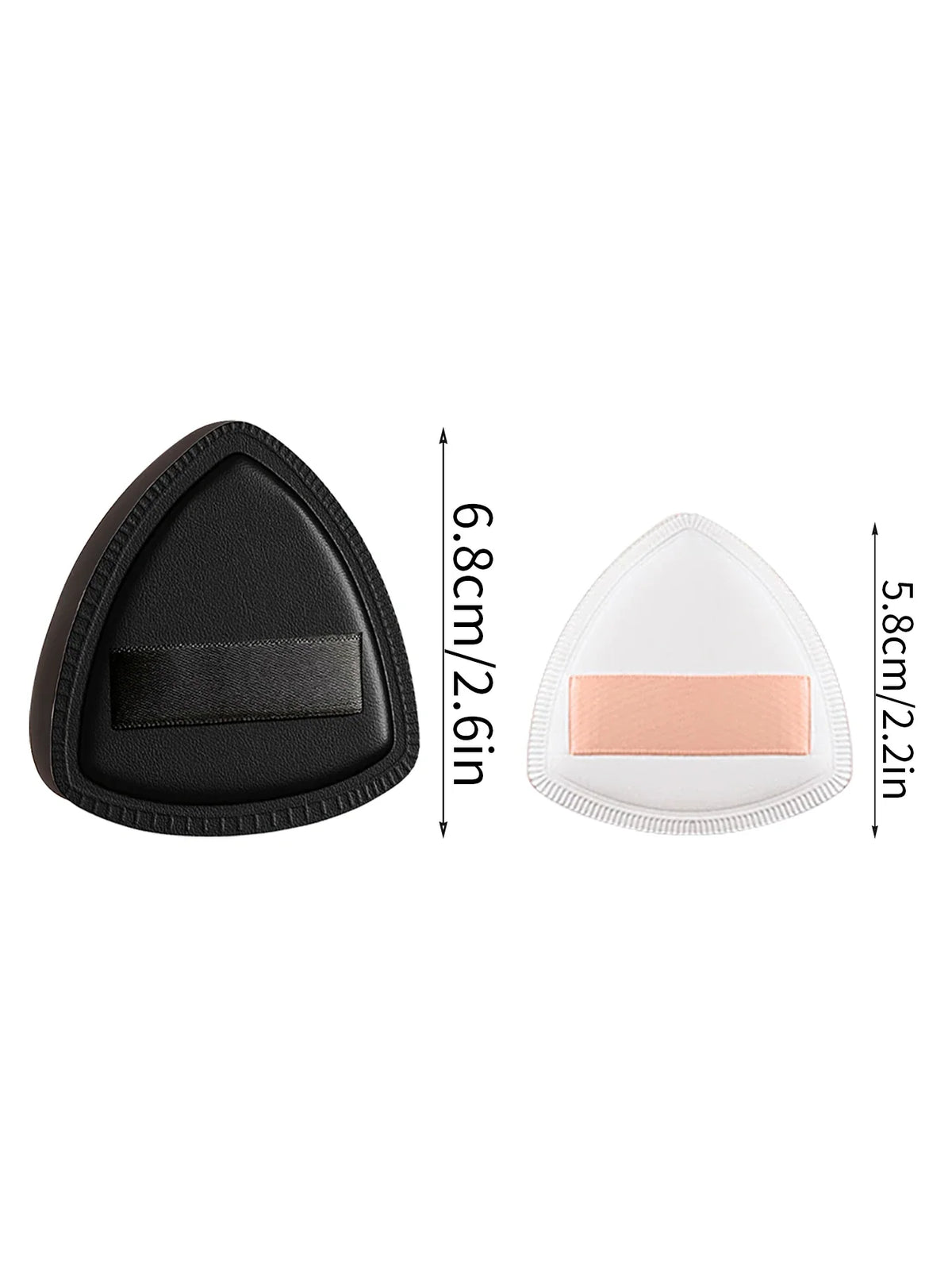 2PCS Marshmallow Powder Puffs Wet & Dry – Black & White Set