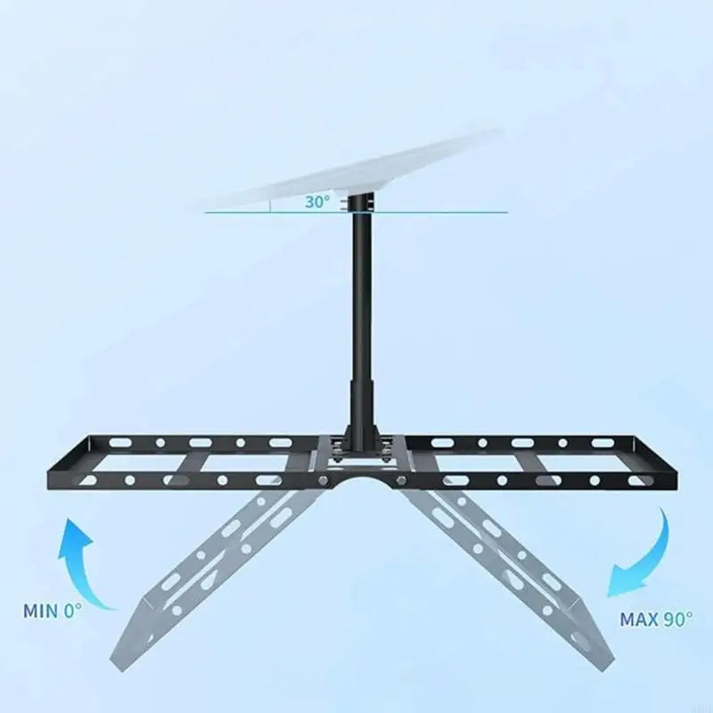 No-Drill Roof Mount Bracket | 0–30° Adjustable | Rustproof Steel