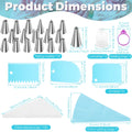 21-Piece Piping Bags & Tips Set – Cake Decorating Kit
