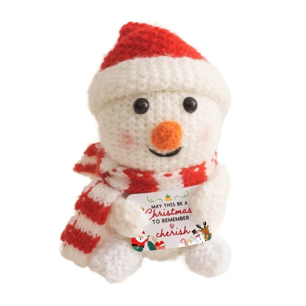 Mini Crochet Christmas Dolls – Handmade Knit Holiday Ornaments