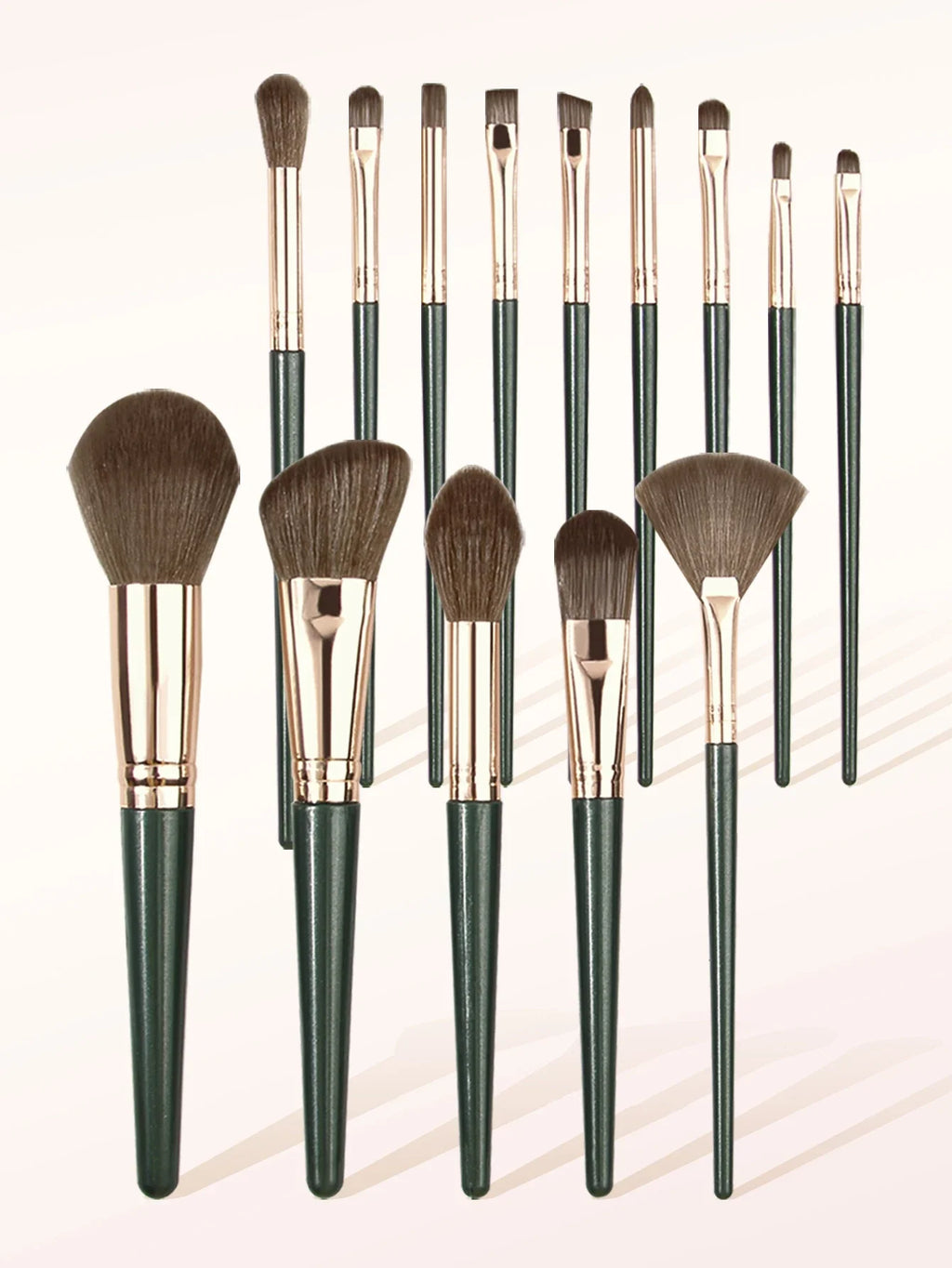 18-Piece Makeup Brush Set – Face, Eye, Sponges & Puffs Kit