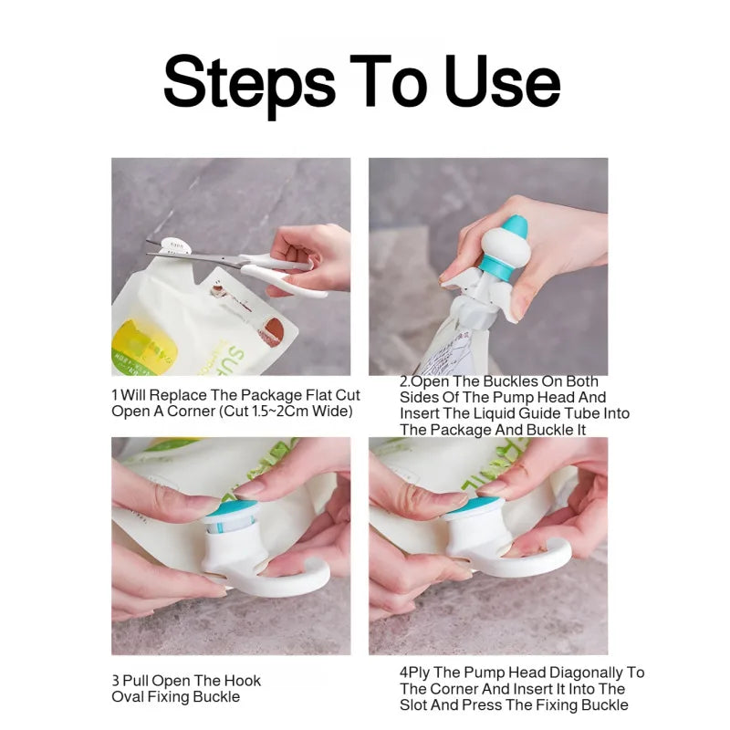 Hanging Refill Pump Dispenser – Laundry, Shampoo & Shower Gel