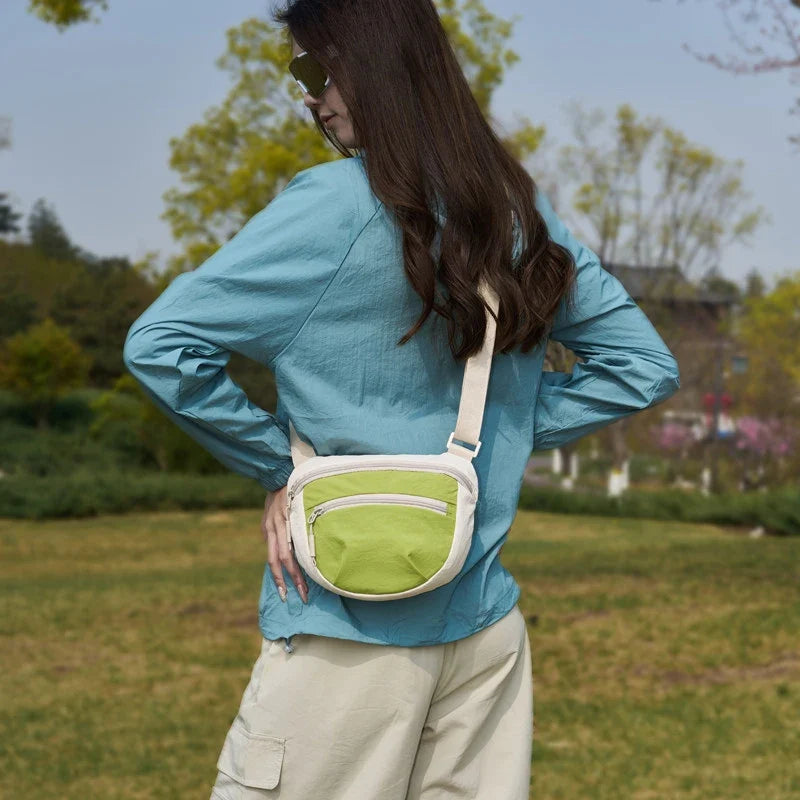 Women's Canvas Crossbody Bag – Multi-Pocket Oxford Shoulder Bag