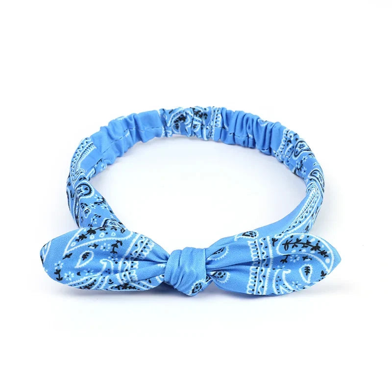 Paisley Knotted Turban Headband – Boho Hair Wrap for Women