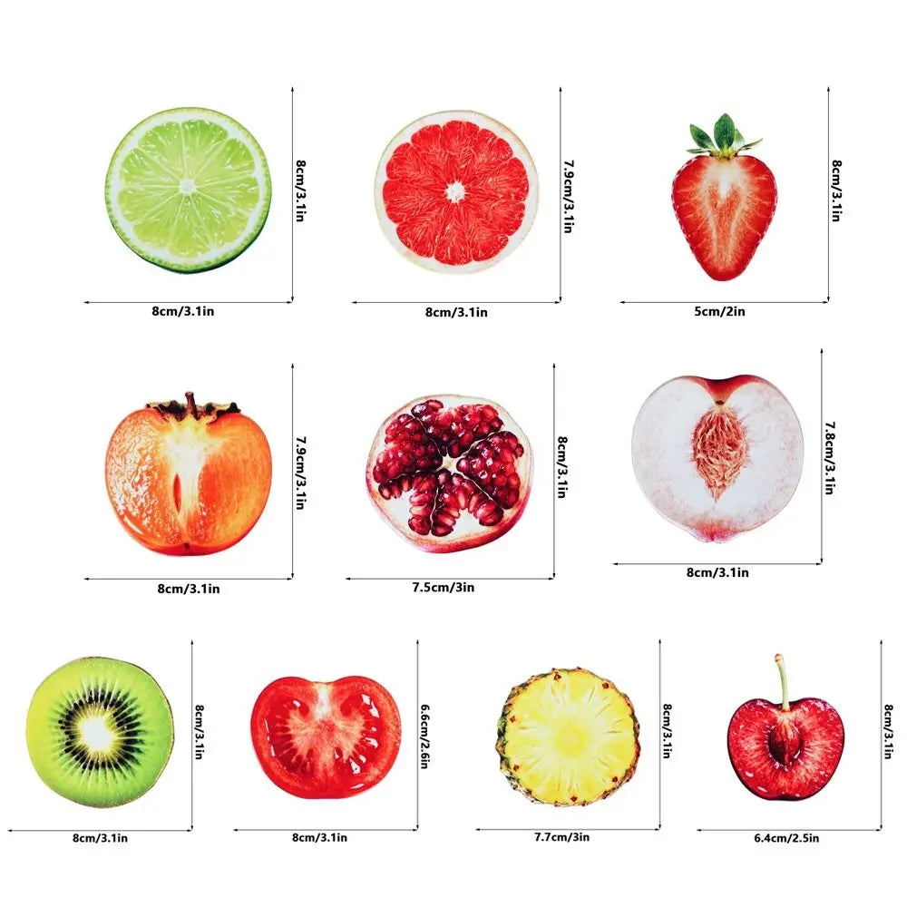 Cute Cartoon Fruit Acrylic Bookmark – Translucent Color