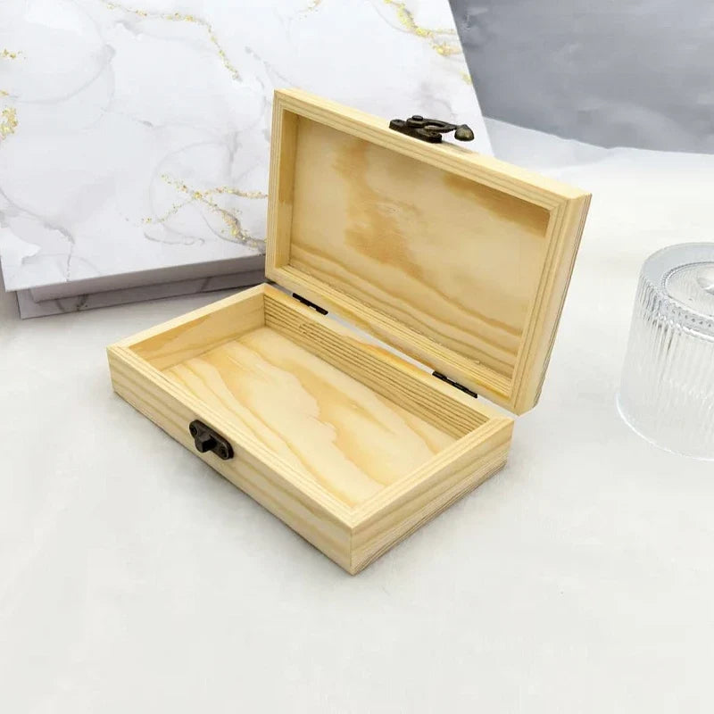 Classic Vintage Wooden Jewelry Box – Small Gift Box