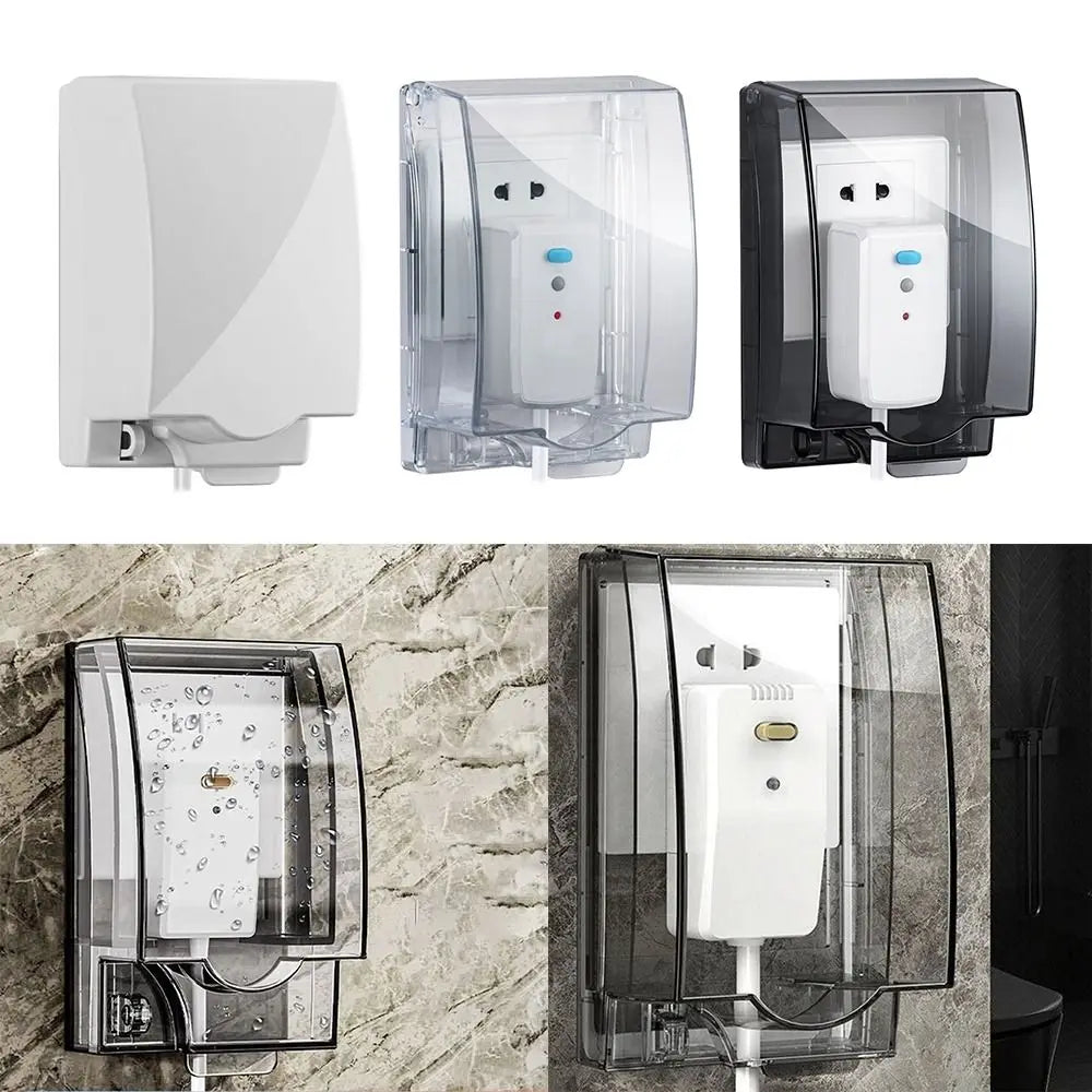 Waterproof Outlet Cover Box | Transparent Self-Adhesive Plug Guard