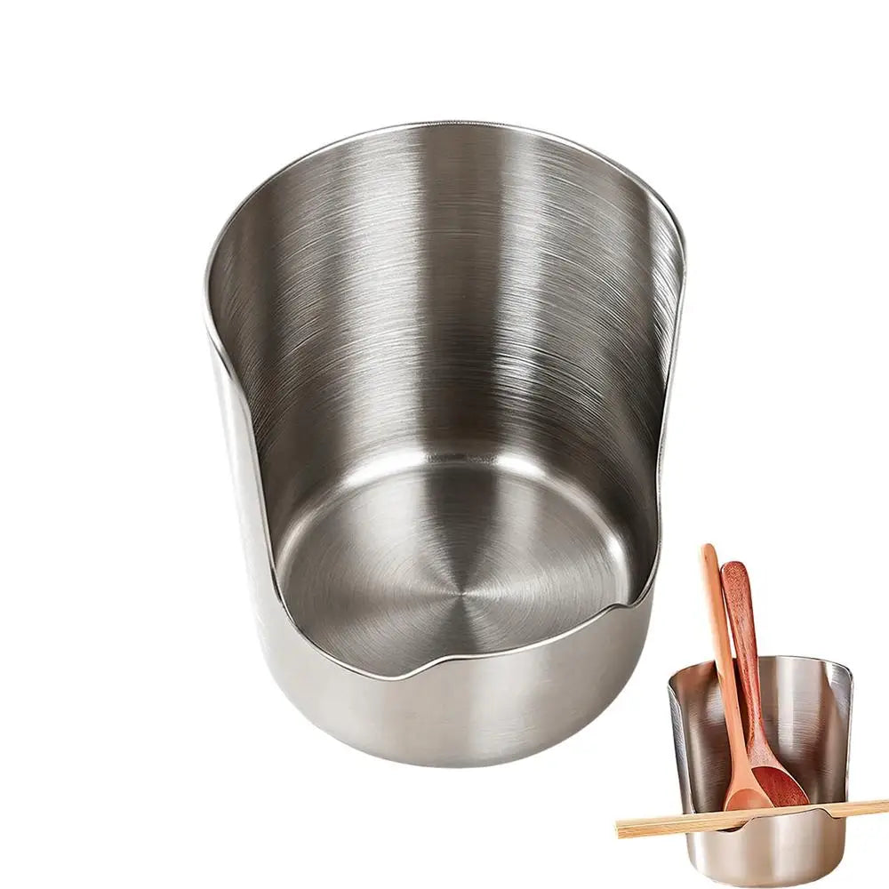 Stainless Steel Pot Lid & Utensil Holder | Kitchen Organizer