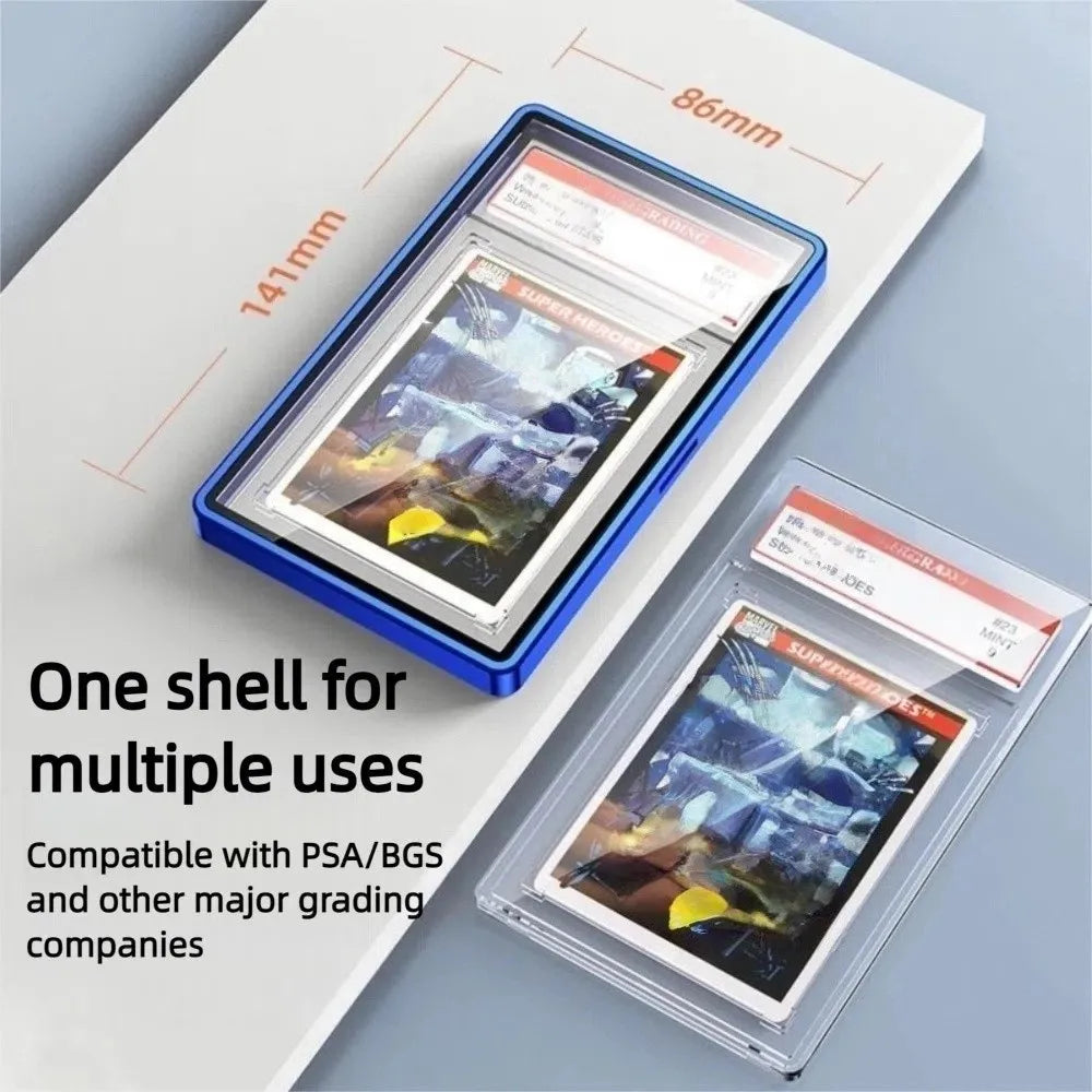 UV-Resistant Metal Slab Case | Magnetic Trading Card Protector