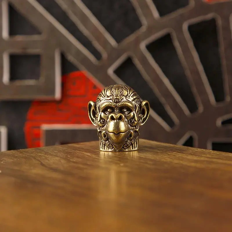 Brass Chinese Zodiac Animal Head Figurine | Vintage Collectible