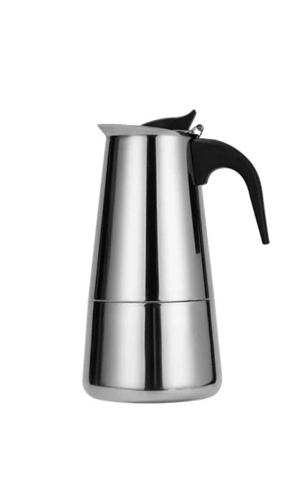 Portable Stainless Steel Moka Pot – Espresso & Tea Maker